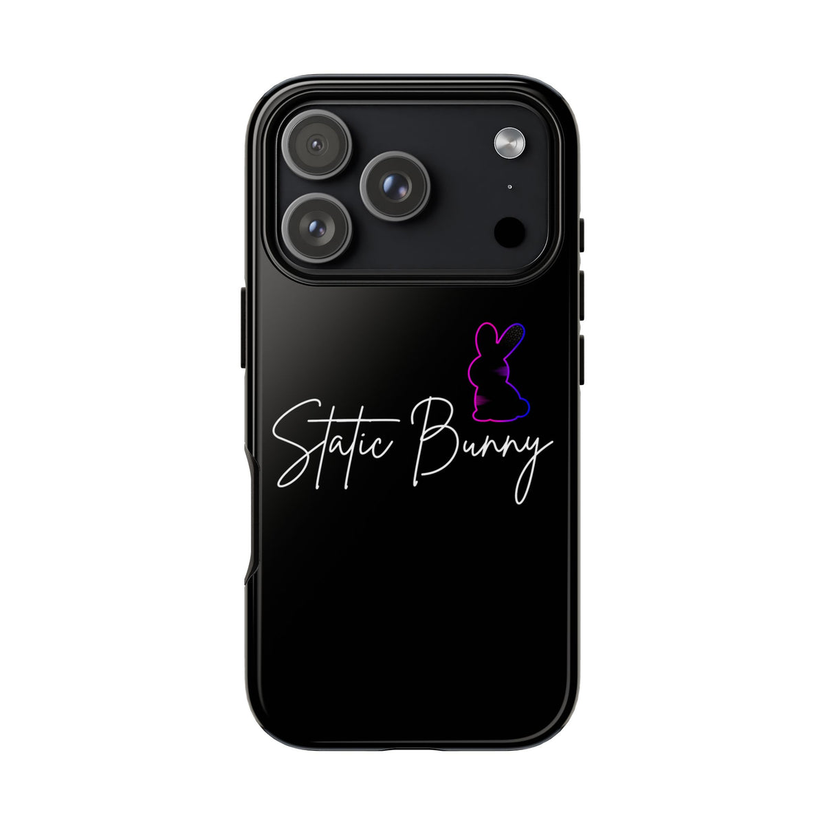 Static Bunny Phone Case - Synthwave