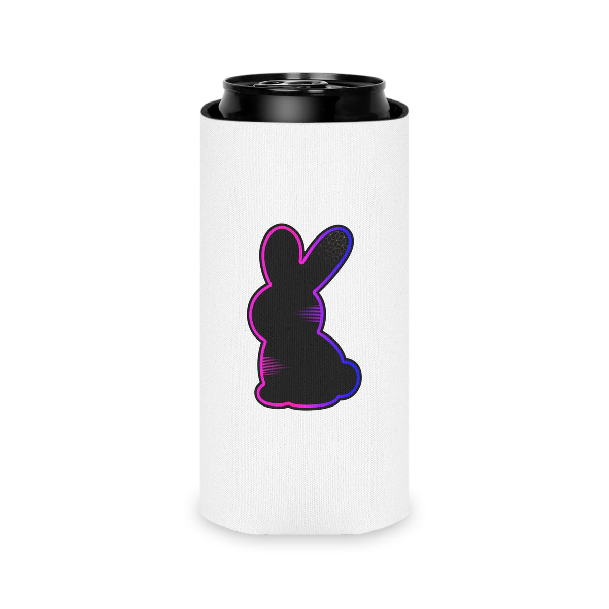 Static Bunny Can Cooler - Synthwave