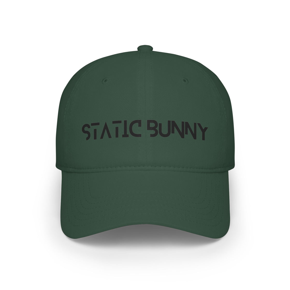 Static Bunny Baseball Cap - Synthwave Font