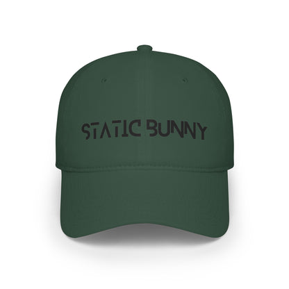 Static Bunny Baseball Cap - Synthwave Font