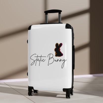 Static Bunny Carry-On Suitcase - Neon Sunset