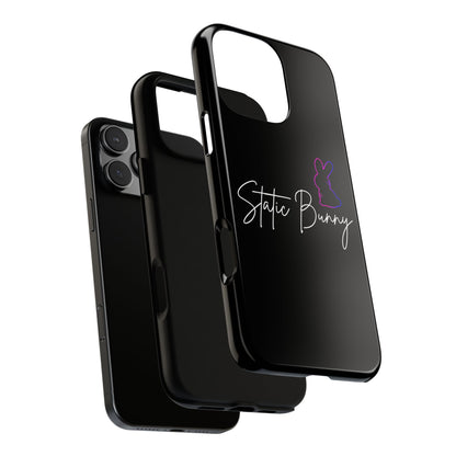 Static Bunny Phone Case - Synthwave