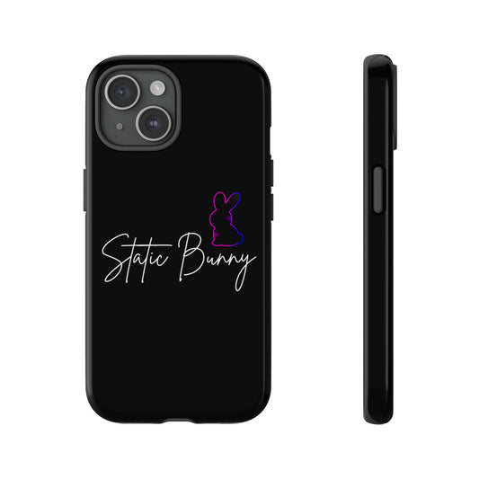 Static Bunny Phone Case - Synthwave