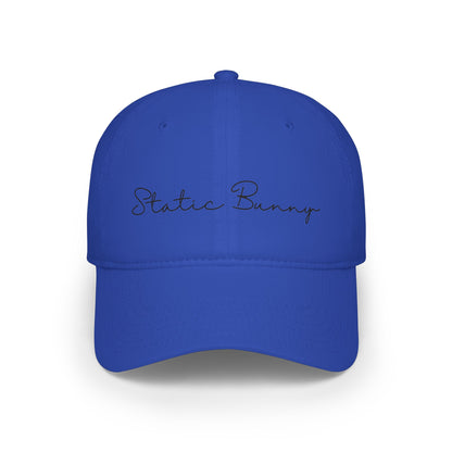 Static Bunny Baseball Cap - Ultraviolet Font