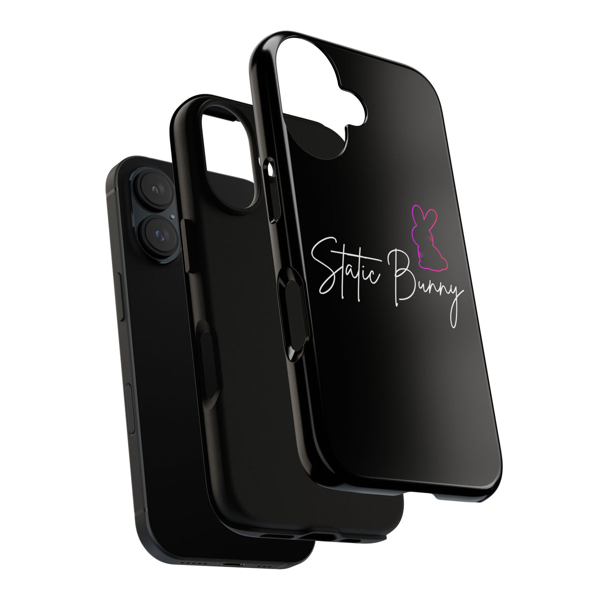 Static Bunny Phone Case - Ultraviolet