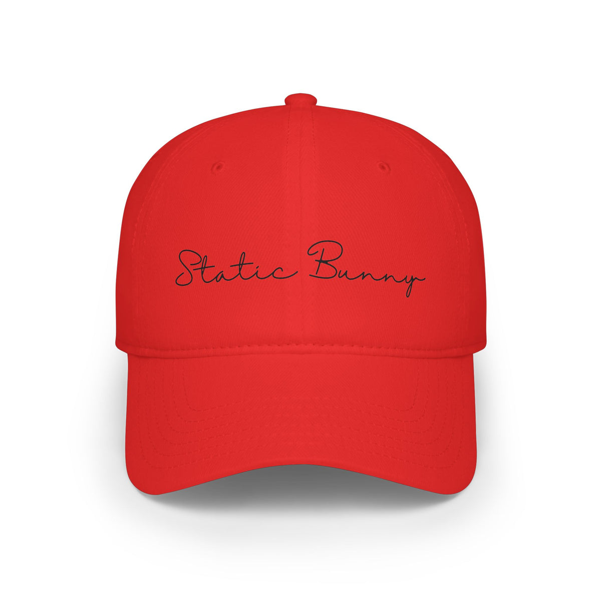 Static Bunny Baseball Cap - Ultraviolet Font