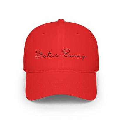 Static Bunny Baseball Cap - Ultraviolet Font