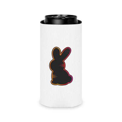 Static Bunny Can Cooler - Neon Sunset