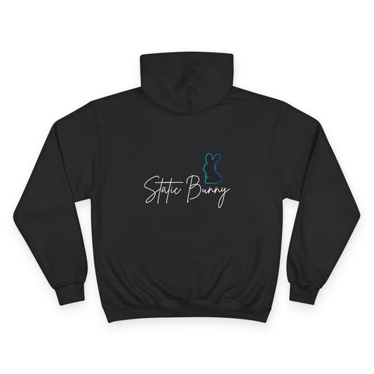 Static Bunny Hoodie - Deep Hydro
