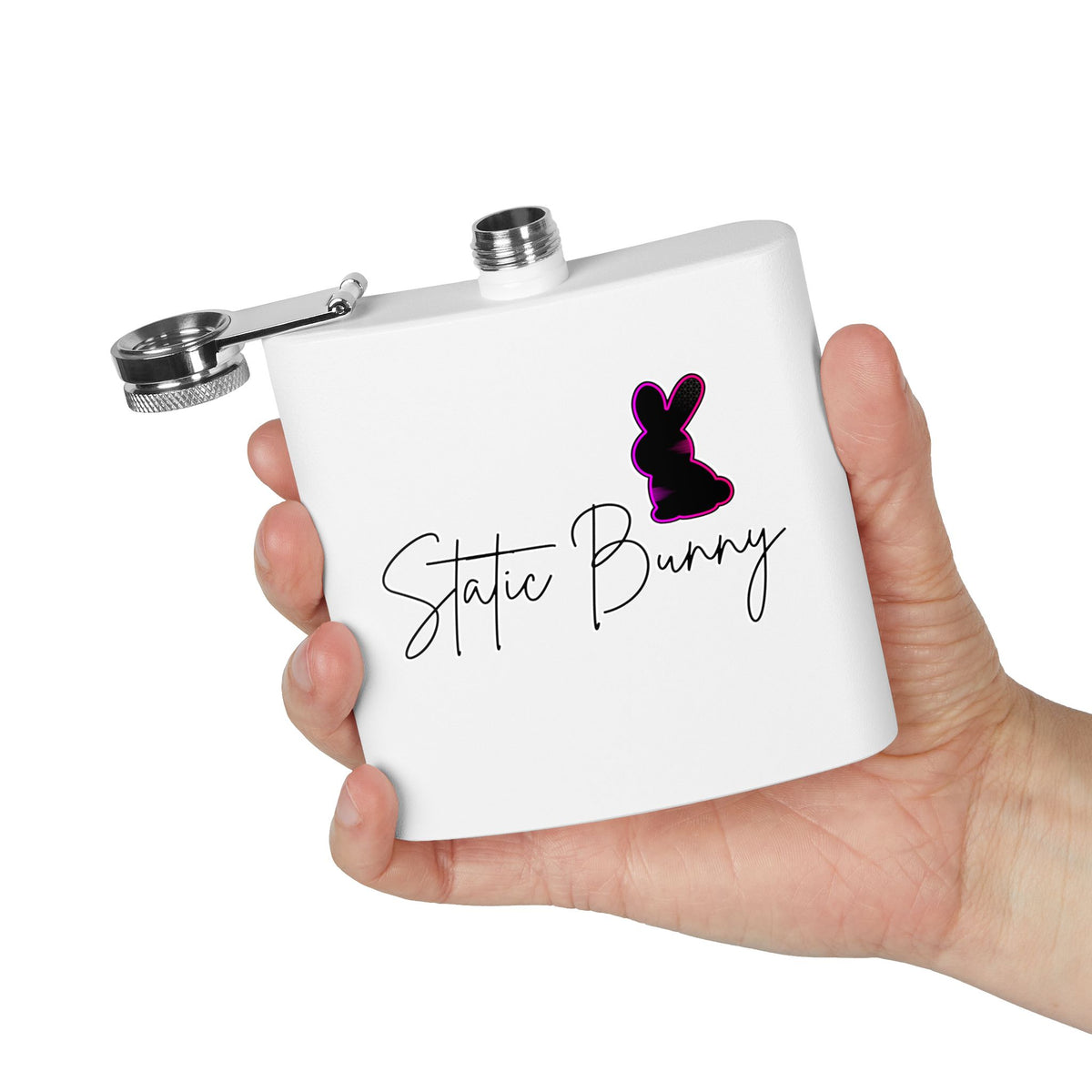 Static Bunny Flask - Ultraviolet